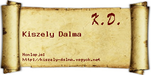 Kiszely Dalma névjegykártya